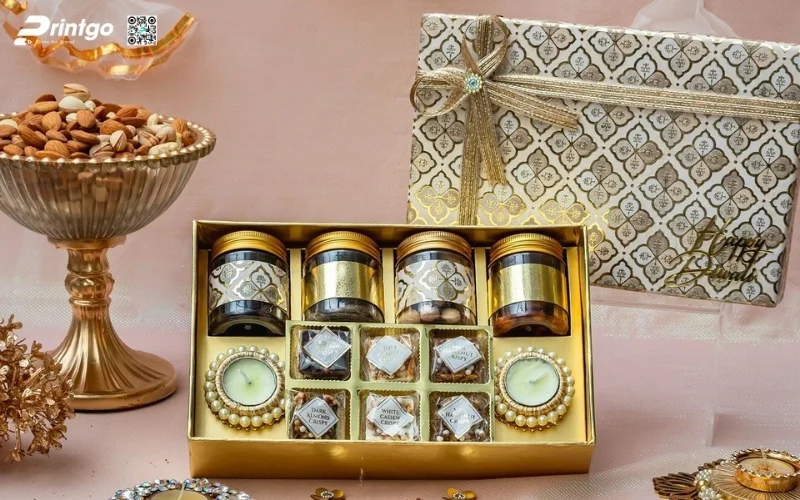 Mẫu hộp quà tết các loại hạt dạng hộp mềm/hộp sóng