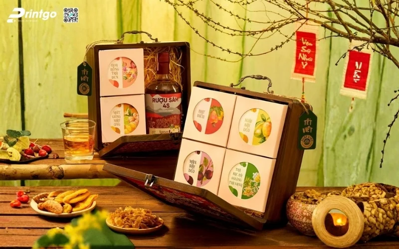 Mẫu hộp quà tết có rượu chivas cao cấp