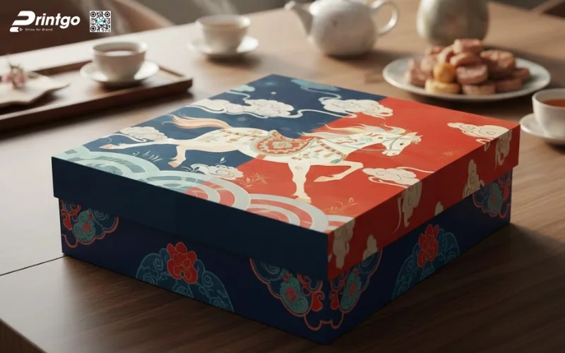 Mẫu hộp quà tết quy cách hộp âm dương