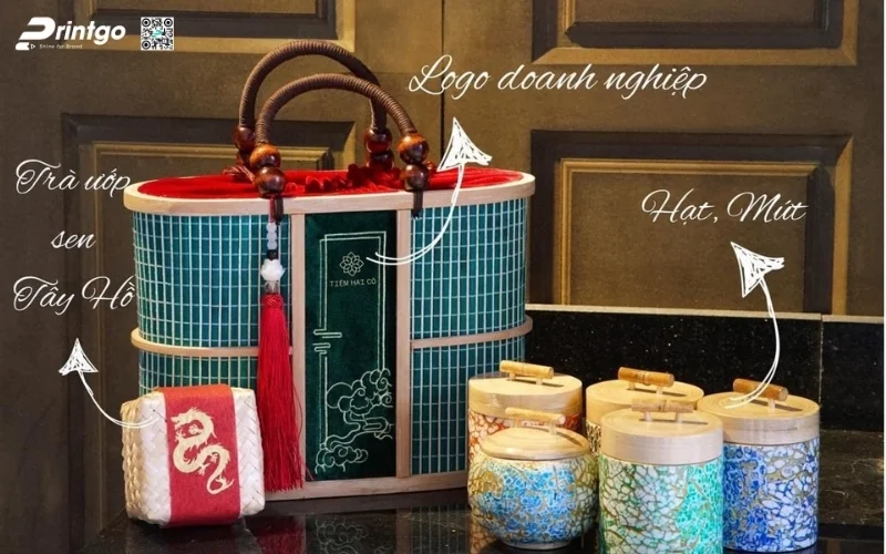 Cấu tạo của hộp quà tết quai xách phổ biến nhất