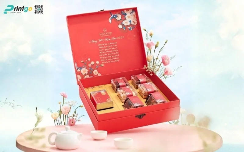 Mẫu hộp quà tết hạt dinh dưỡng nam châm nắp lật