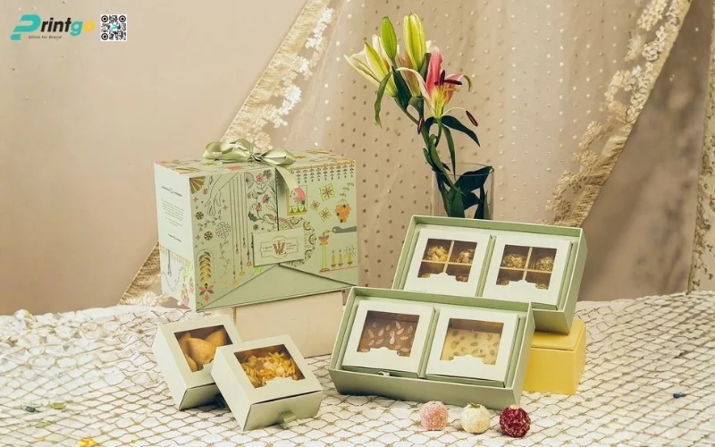 Set hộp quà tết các loại hạt kiểu cánh bướm