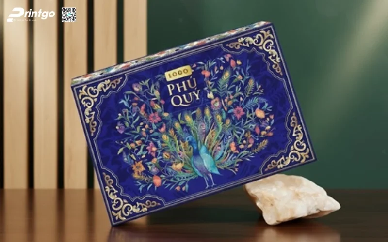 Mẫu hộp quà tết đẹp dạng âm dương 