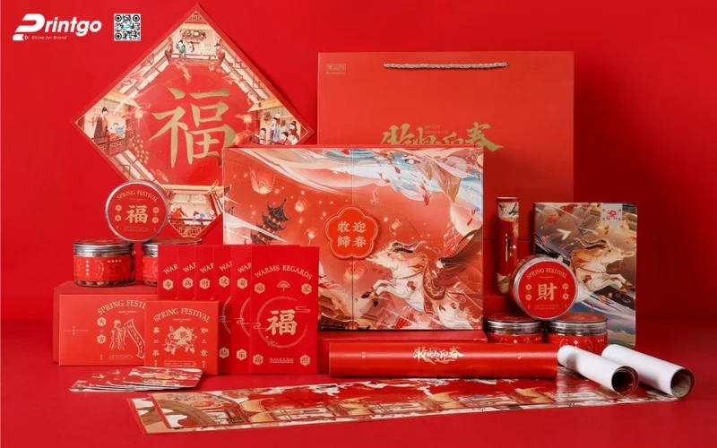 Mẫu hộp quà tết đẹp độc đáo dạng cánh bướm 