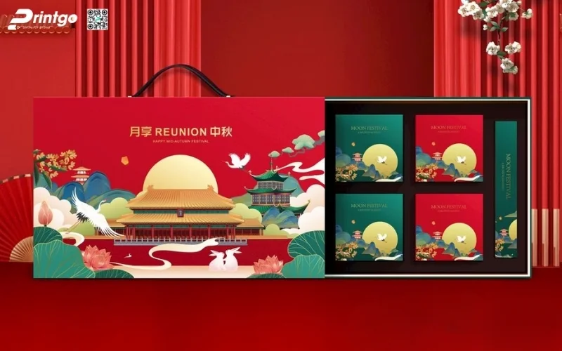 Bộ sưu tập mẫu hộp quà tết có quai xách bằng da