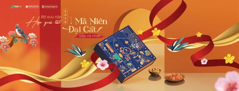 Công ty Cổ phần Printgo Việt Nam - Đơn vị in hộp quà Tết 2026 Hà Nội - HCM