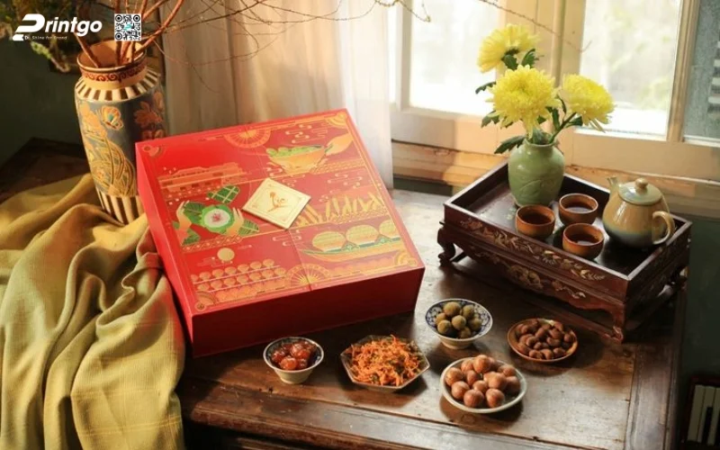 Mẫu hộp quà tết đẹp độc đáo dạng cánh bướm 