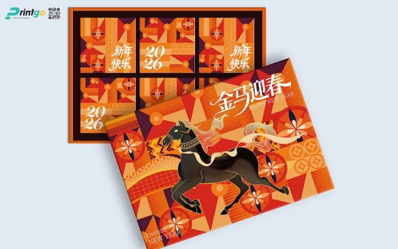 Bộ sưu tập hộp quà tết ngựa quy cách hộp âm dương 