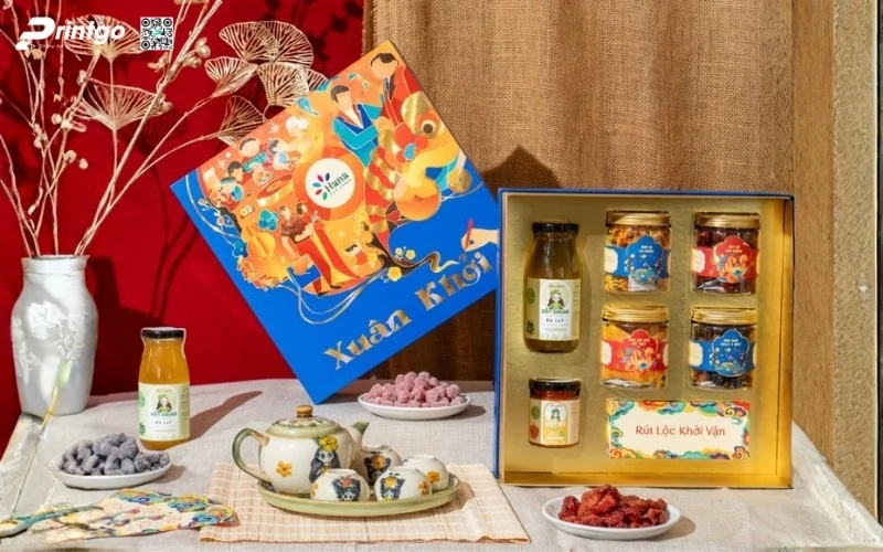 Set hộp quà tết các loại hạt kiểu âm dương