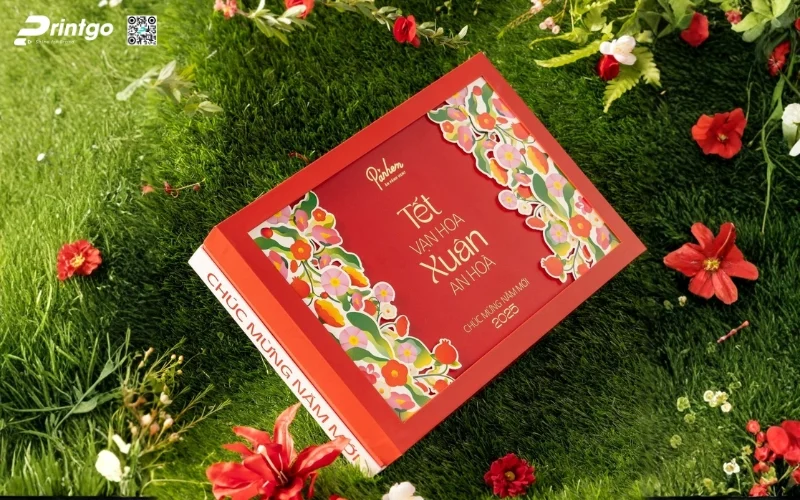 Các mẫu hộp quà tết đẹp chủ đề cỏ cây hoa lá