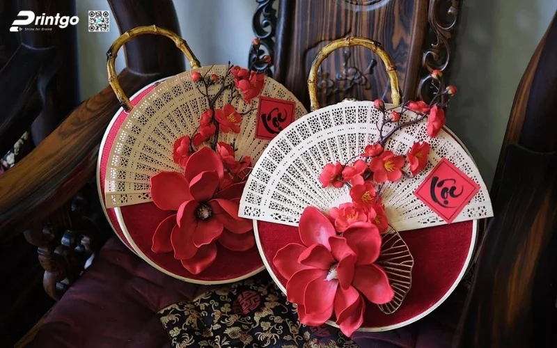 Những mẫu hộp quà tết mây tre đan hình tròn