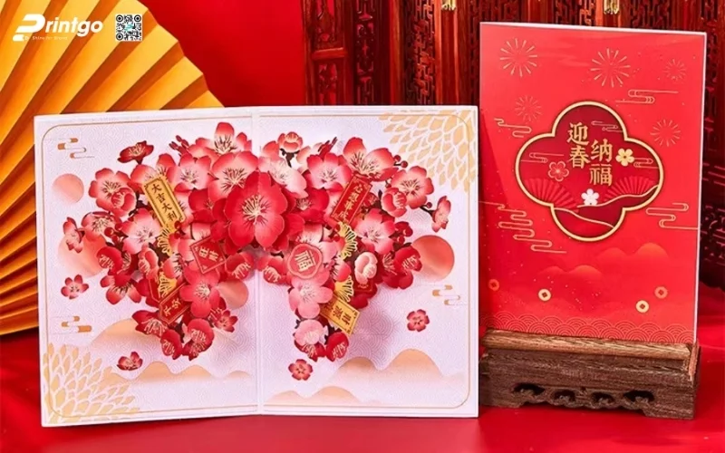 Các mẫu thiệp chúc tết 3D chủ đề cảnh sắc thiên nhiên