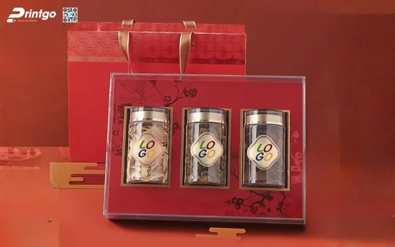 Set hộp quà tết các loại hạt kiểu âm dương