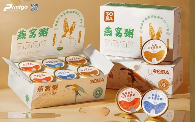 Mẫu hộp quà tết các loại hạt dạng hộp mềm/hộp sóng
