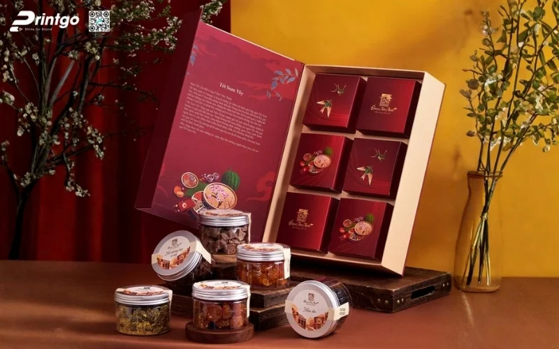 Mẫu hộp quà tết hạt dinh dưỡng nam châm nắp lật