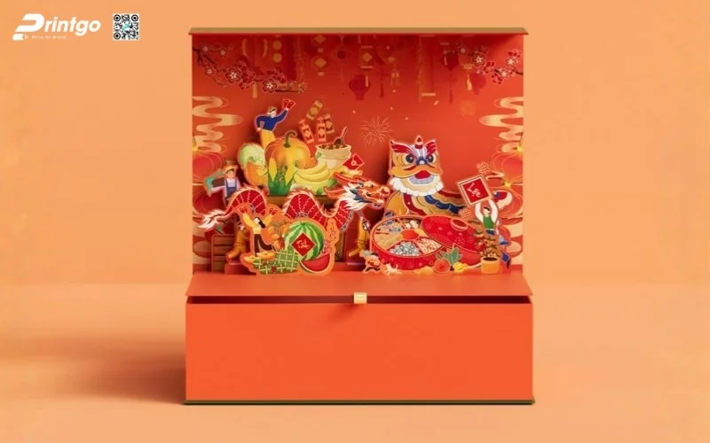 Mẫu hộp quà tết gắn nhạc độc lạ và tinh tế nhất 2026 