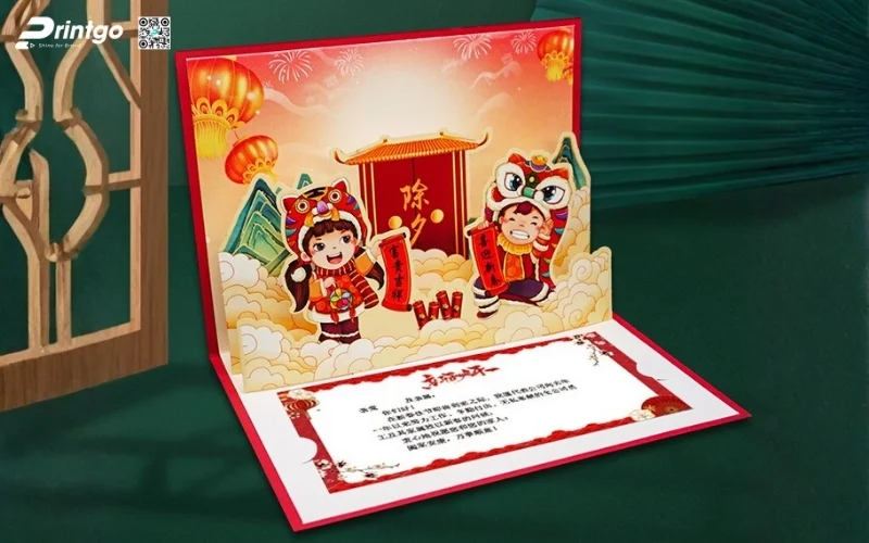 Xu Hướng Thiết Kế Thiệp Chúc Tết 3D Mới Cho Mùa Xuân 2026