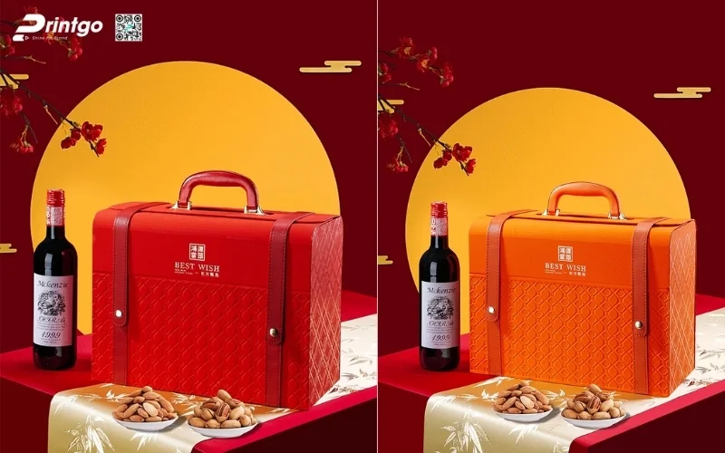 Mẫu hộp quà tết bằng da bền đẹp và sang trọng nhất