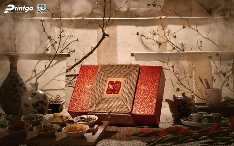 Mẫu hộp quà tết hạt dinh dưỡng nam châm nắp lật