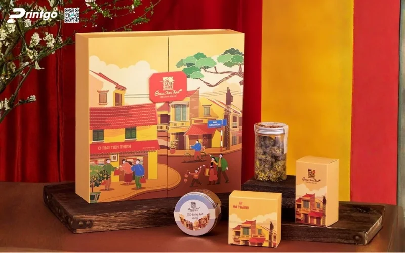 Mẫu hộp quà tết đẹp độc đáo dạng cánh bướm 