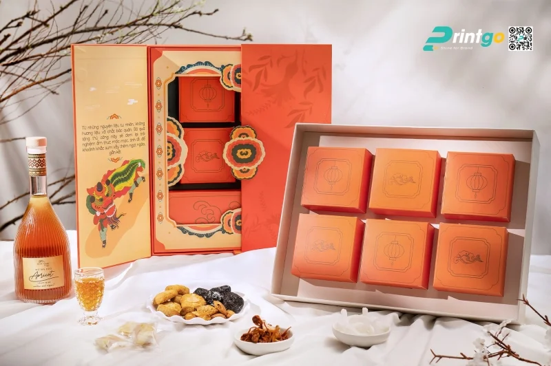 Mẫu hộp quà tết cánh bướm tặng đối tác 