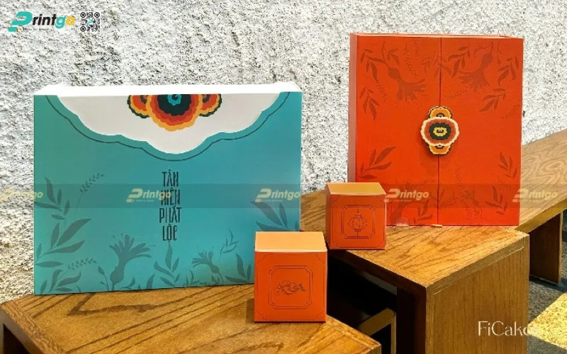 Dự án hộp quà tết có rượu Printgo đã triển khai