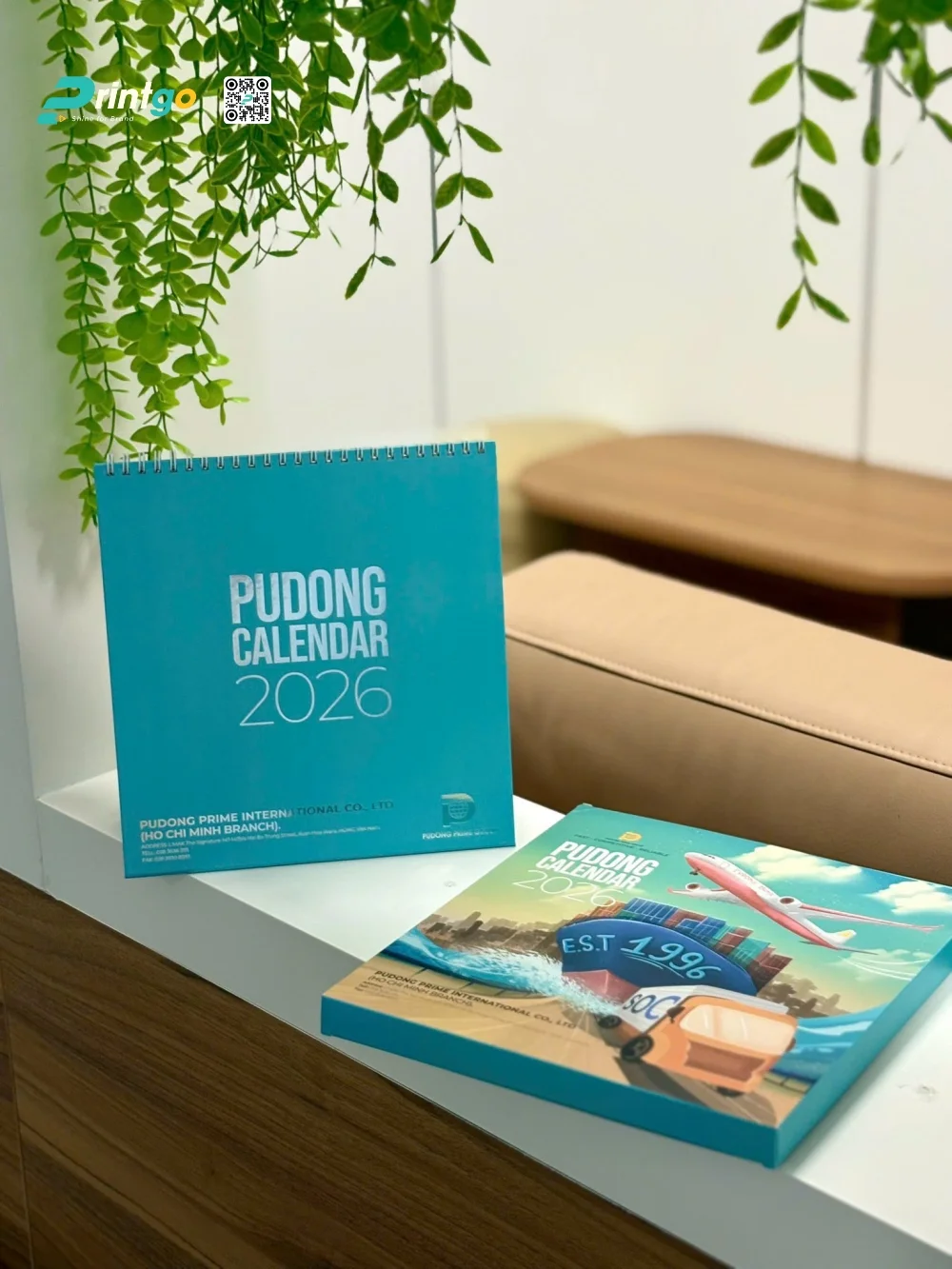 Lịch để bàn vạn tải Pudong sử dụng quy cách lịch để bàn chữ A