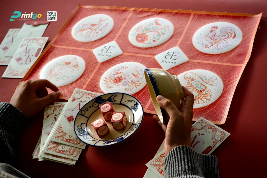 Quà tết: bộ board game Bầu Cua Tôm Cá phiên bản Blume