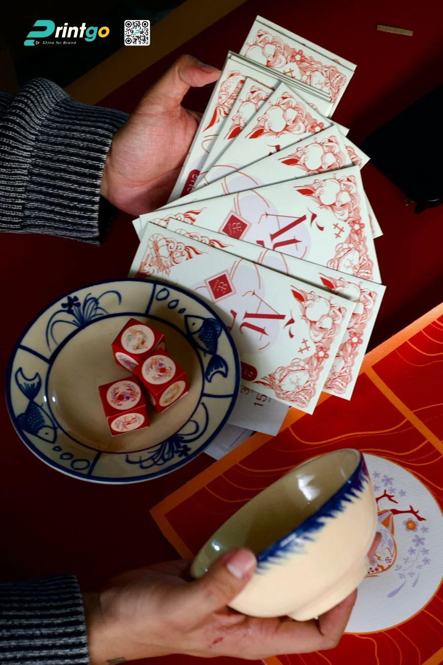 Quà tết: bộ board game Bầu Cua Tôm Cá phiên bản Blume