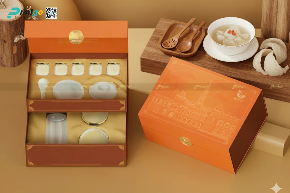 Mẫu hộp thứ nhất: Thiết kế lấy cảm hứng từ Tòa Đô Chánh Sài Gòn