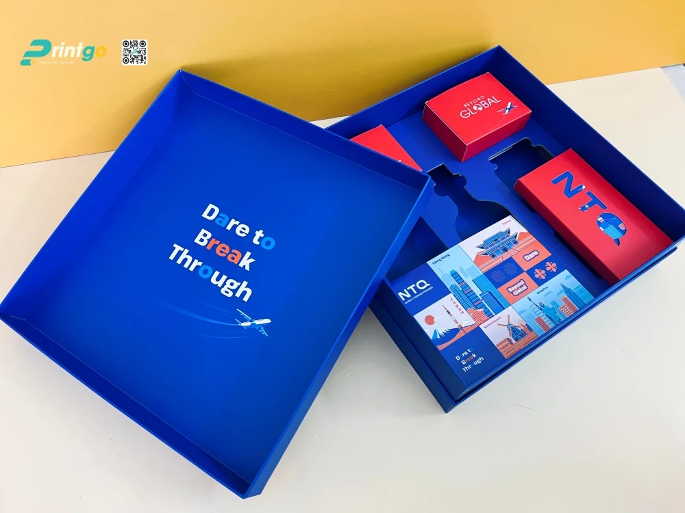 Hộp đựng quà tết NTQ với quy cách hộp âm dương