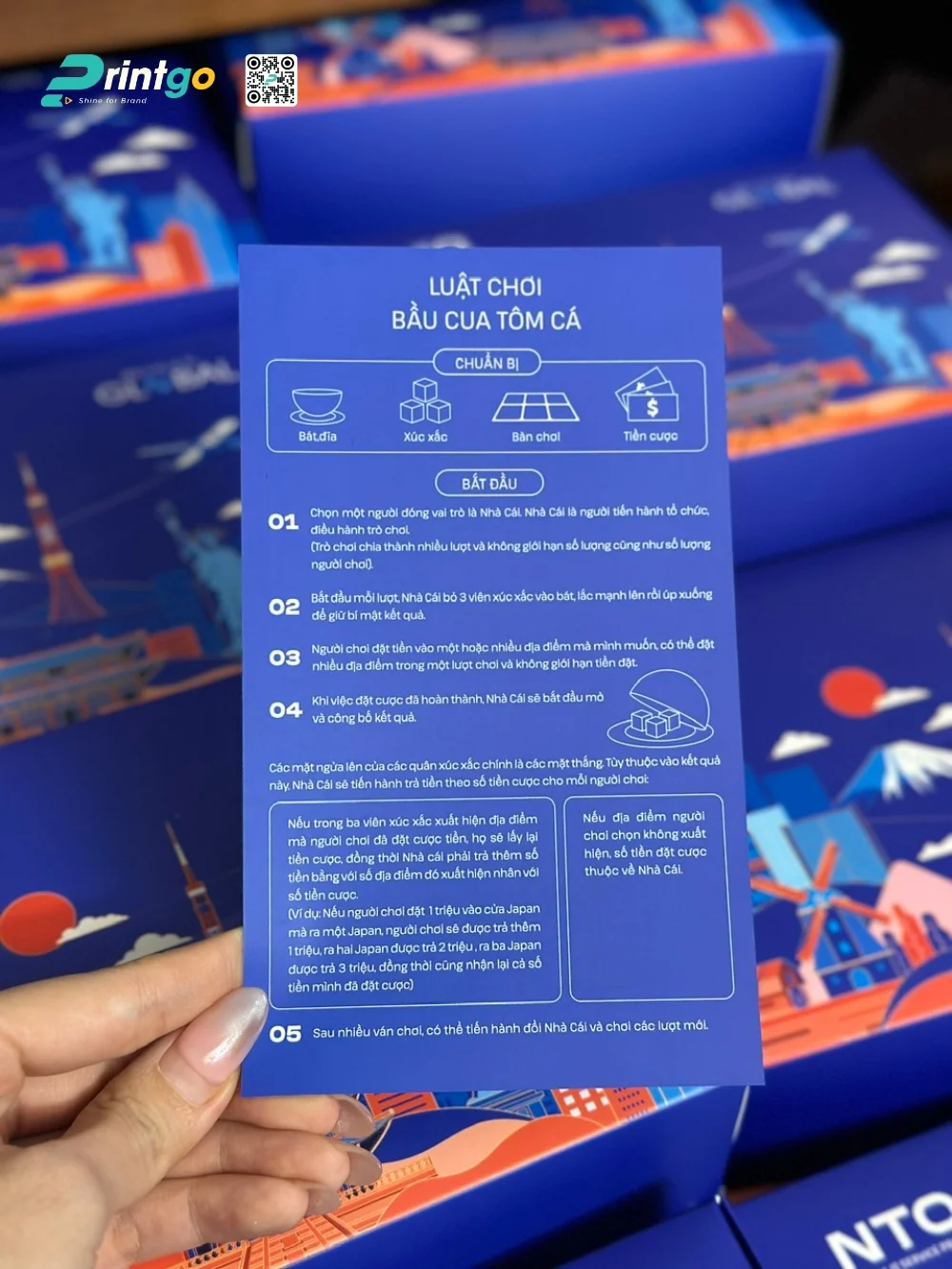 Một số hình ảnh của bộ quà tết NTQ Solution do Printgo thực hiện