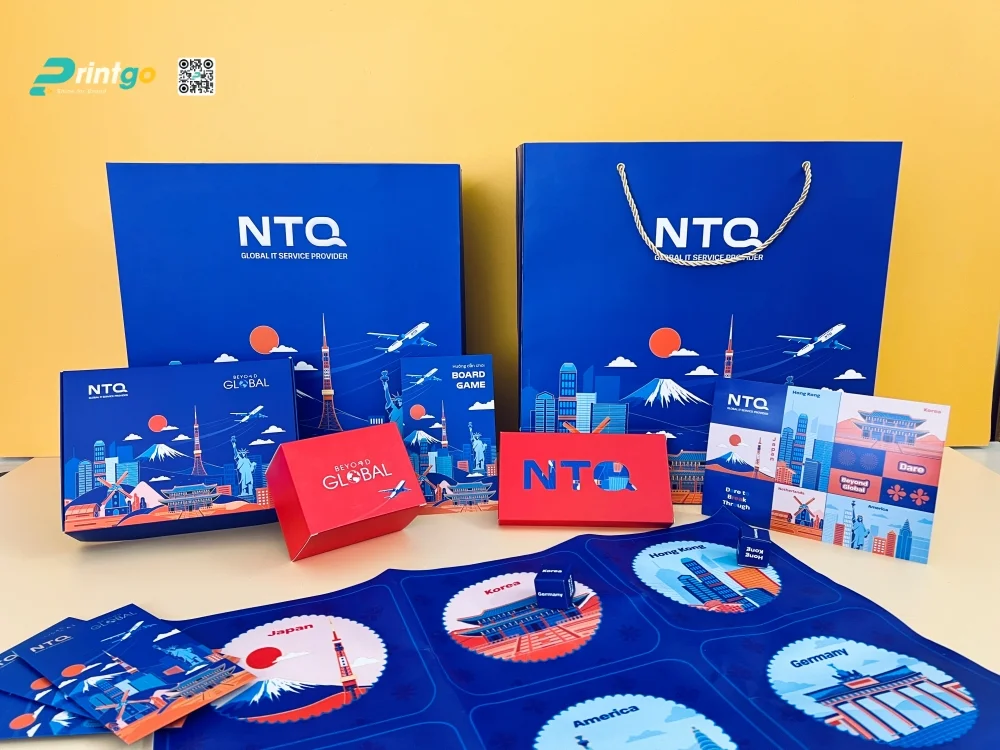 Dự án thiết kế và in hộp quà Tết, board game NTQ Solution