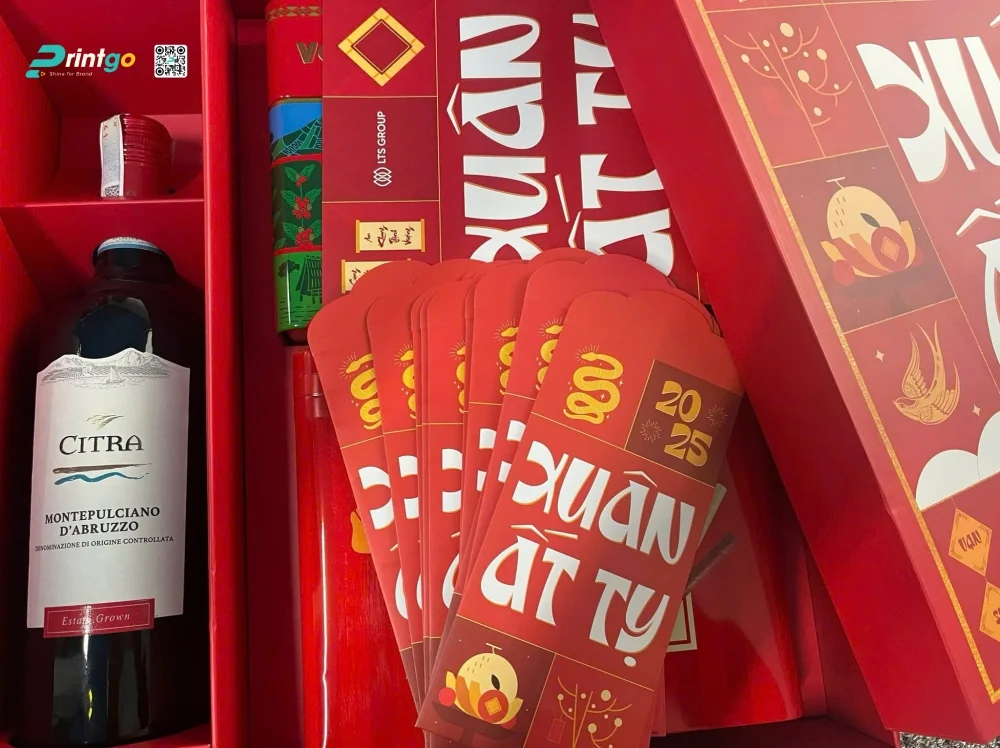 Quy cách hộp âm dương - hộp quà tết tập đoàn công nghệ LTS 