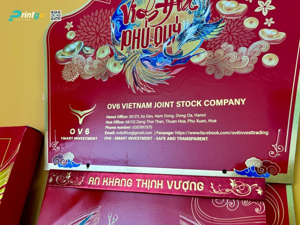 Bộ lịch tết OV6 sử dụng nẹp thông minh