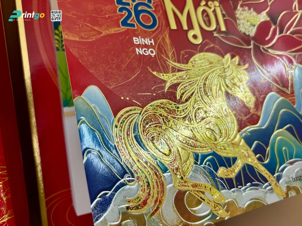 Kỹ thuật thúc nổi 3D tạo chiều sâu cho thiết kế lịch bloc