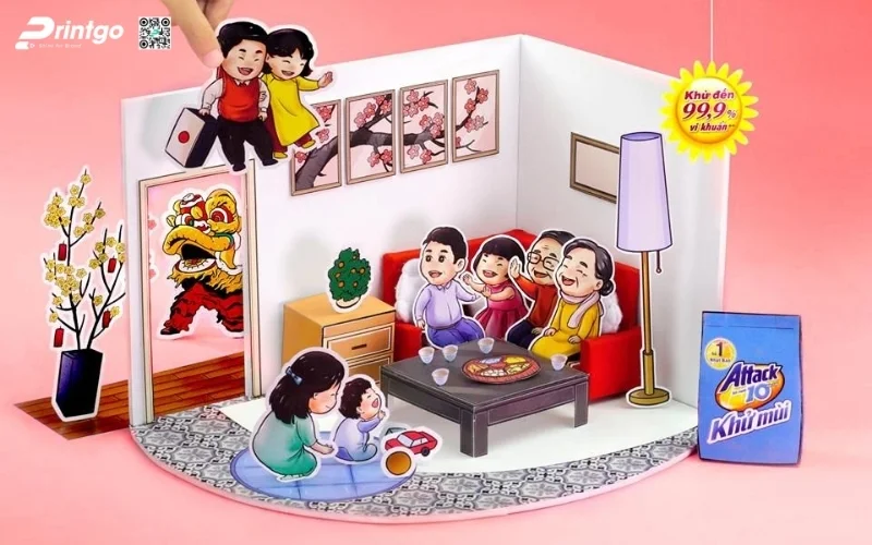Xu Hướng Thiết Kế Thiệp Chúc Tết 3D Mới Cho Mùa Xuân 2026