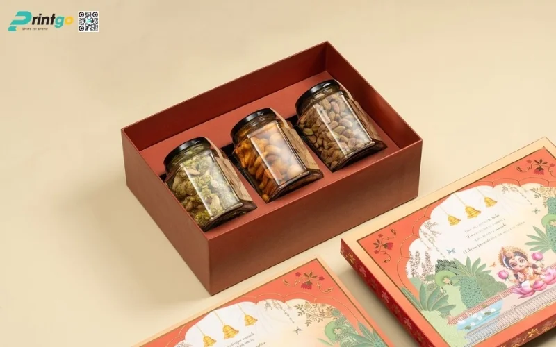 Set hộp quà tết các loại hạt kiểu âm dương