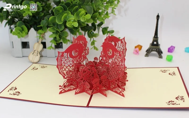 Các mẫu thiệp chúc tết 3D chủ đề cảnh sắc thiên nhiên