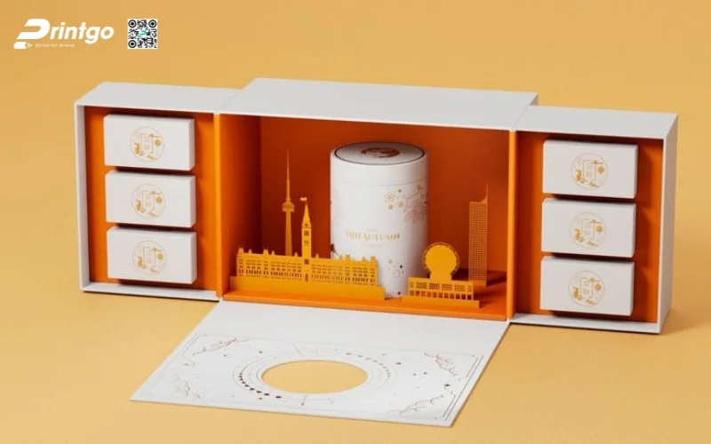 Mẫu hộp quà tết 3D dạng hộp cánh bướm độc đáo