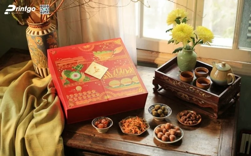 Set hộp quà tết các loại hạt kiểu cánh bướm