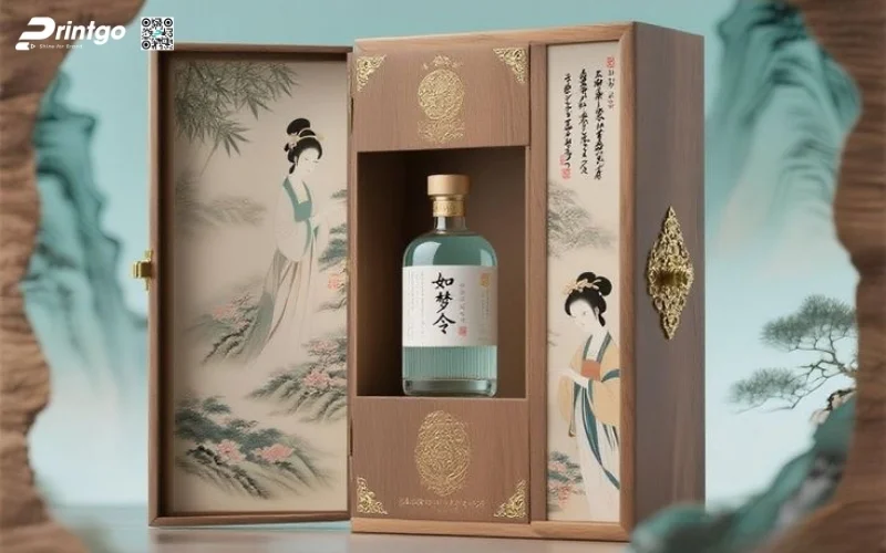 Mẫu hộp quà tết có rượu chivas cao cấp
