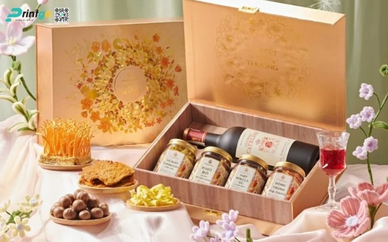 Bộ sưu tập hộp quà tết có rượu vang sang trọng