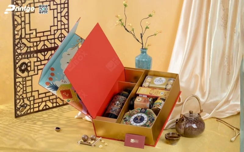 Bộ sưu tập hộp quà tết có rượu vang sang trọng