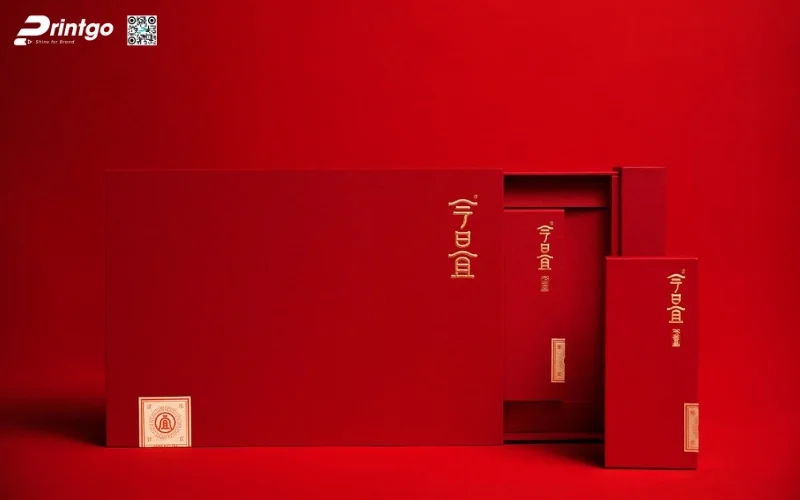 Các mẫu hộp quà tết đẹp dạng rút bao diêm 