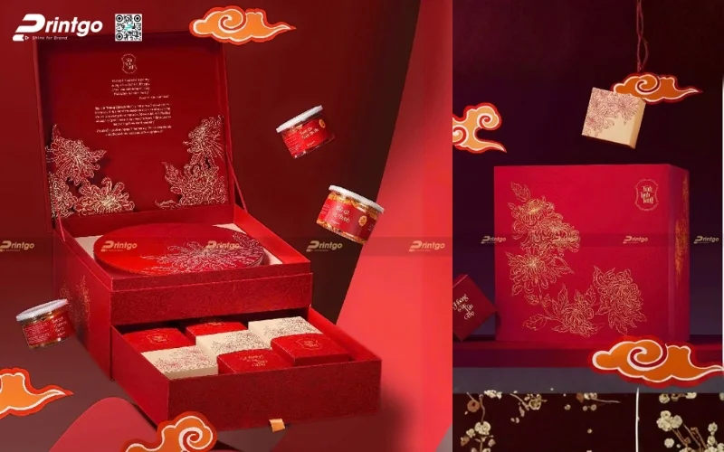 Dự án thiết kế và in hộp quà tết Tình Tính Tang