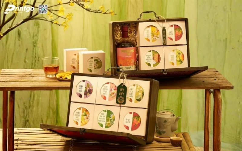 Mẫu hộp quà tết có rượu chivas cao cấp