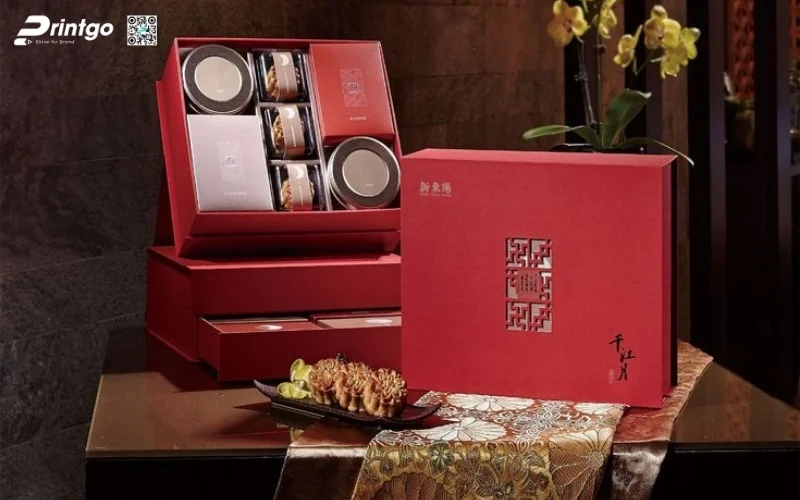 Mẫu hộp quà tết 2 tầng sang trọng và đẳng cấp nhất