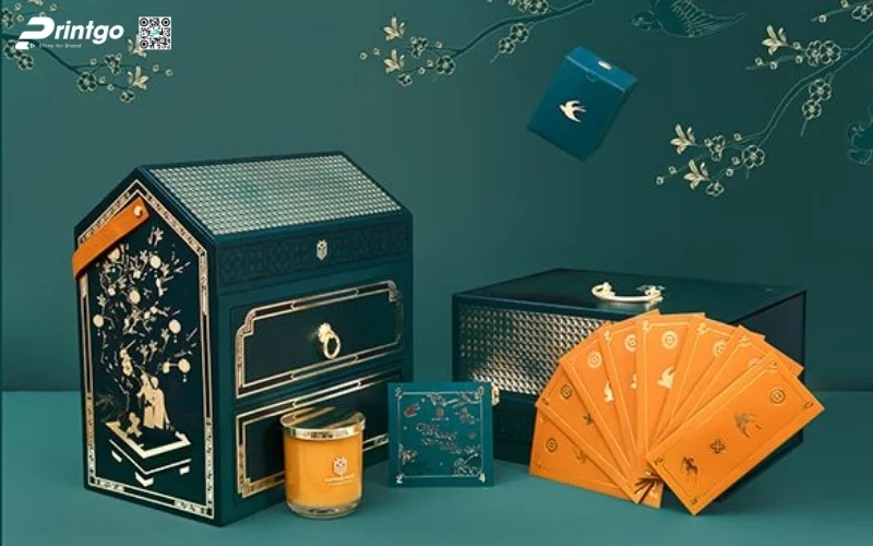 Mẫu hộp quà tết 2 tầng sang trọng và đẳng cấp nhất