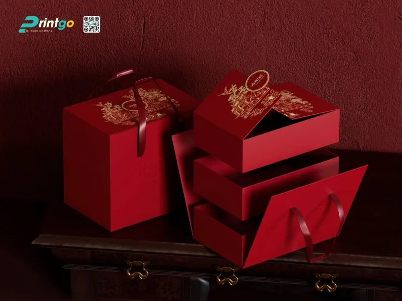 Hộp quà Tết màu đỏ – Sắc màu kinh điển của sự may mắn: Viettel